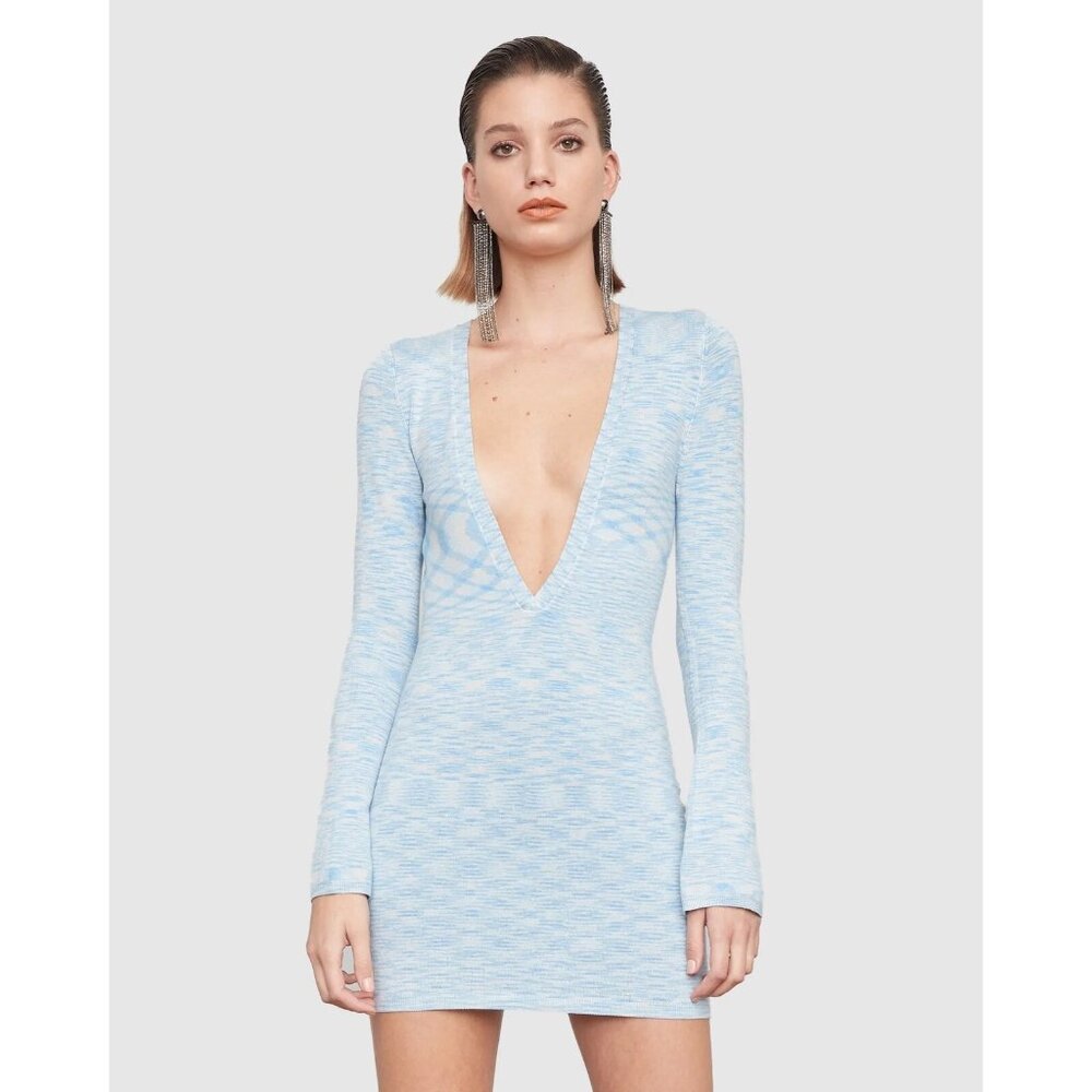 Atoir The Rigel Dress Celestial Illusion Blue Knit